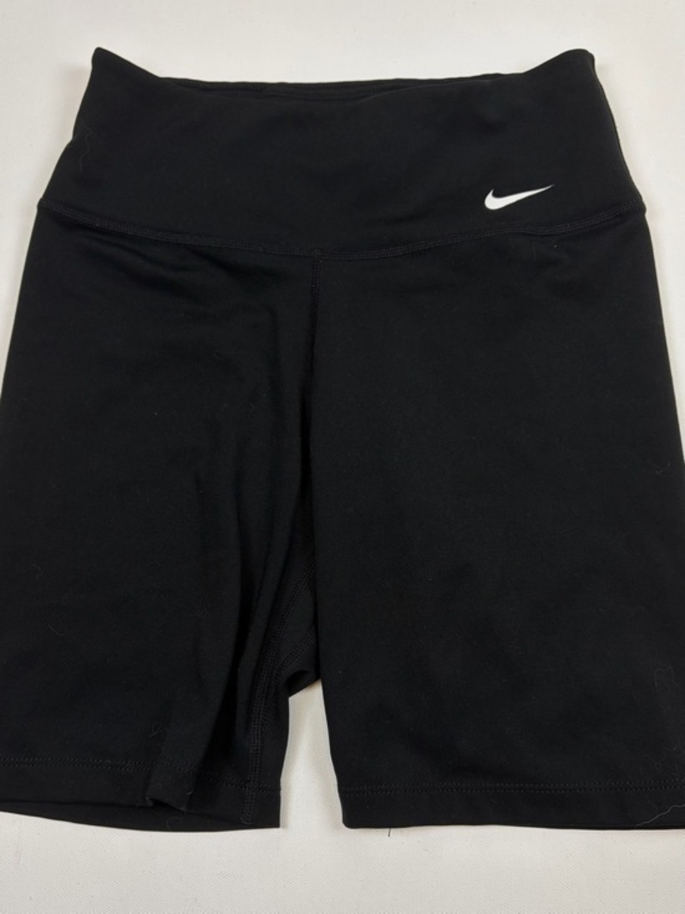 NIKE DRI-FIT BLACK HOGH RISE BIKE SHORTS WOMENS XS ATHLETIC